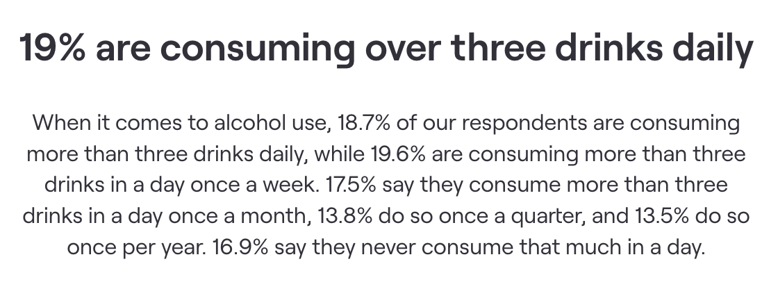 Alcohol usage in cybersecurity